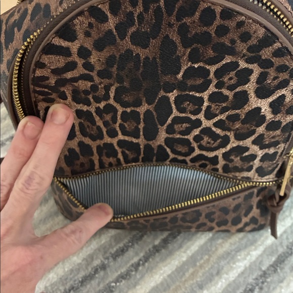 Leopard Print Women's Backpack and Wallet Set - Picture 6 of 6